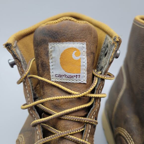 Carhartt Waterproof Steel Toe Leather Wedge Work Boots CMW6295 Men\'s 13 M main image 6